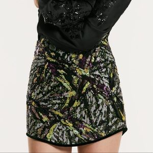 💚Zara Sequin Mini Skirt 9351/102💚